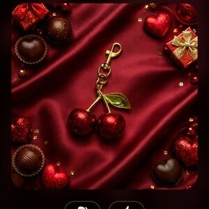 Si cute cherris to key holder